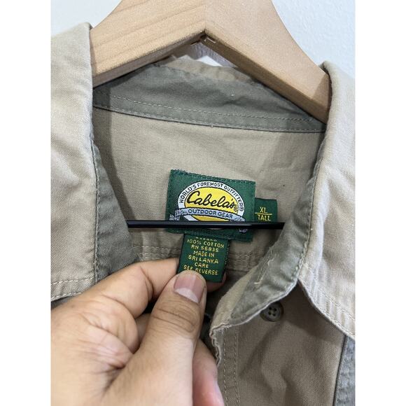 Gorpcore Utility Retro Outdoors Safari Work Button Up Shirt XLT Hunting Dad - Picture 4 of 13